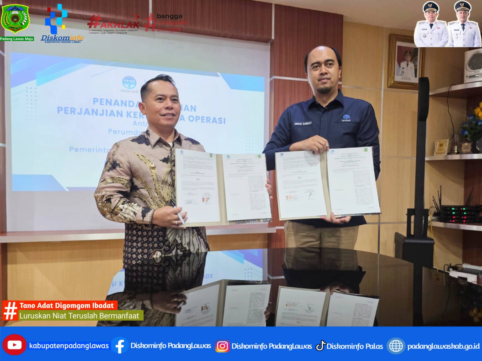 PENANDATANGANAN PERJANJIAN KERJASAMA OPERASI