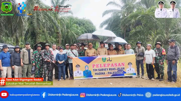 PELEPASAN TIM SURVEY JALAN MADINA PADANG LAWAS