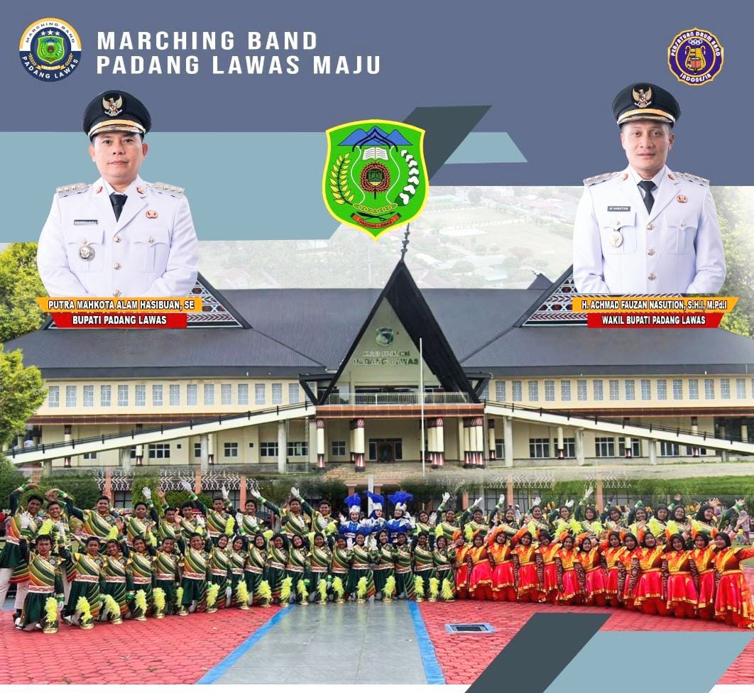 MARCHING BAND PADANG LAWAS MAJU SIAP HARUMKAN NAMA KABUPATEN PADANG LAWAS DI TINGKAT INTERNASIONAL.