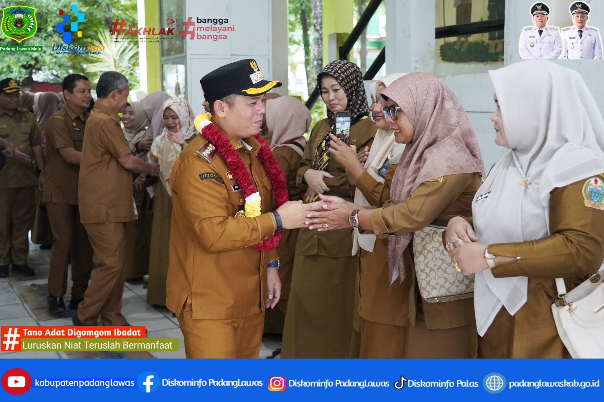 BUPATI PADANG LAWAS KUNJUNGI SMA NEGERI 1 BARUMUN