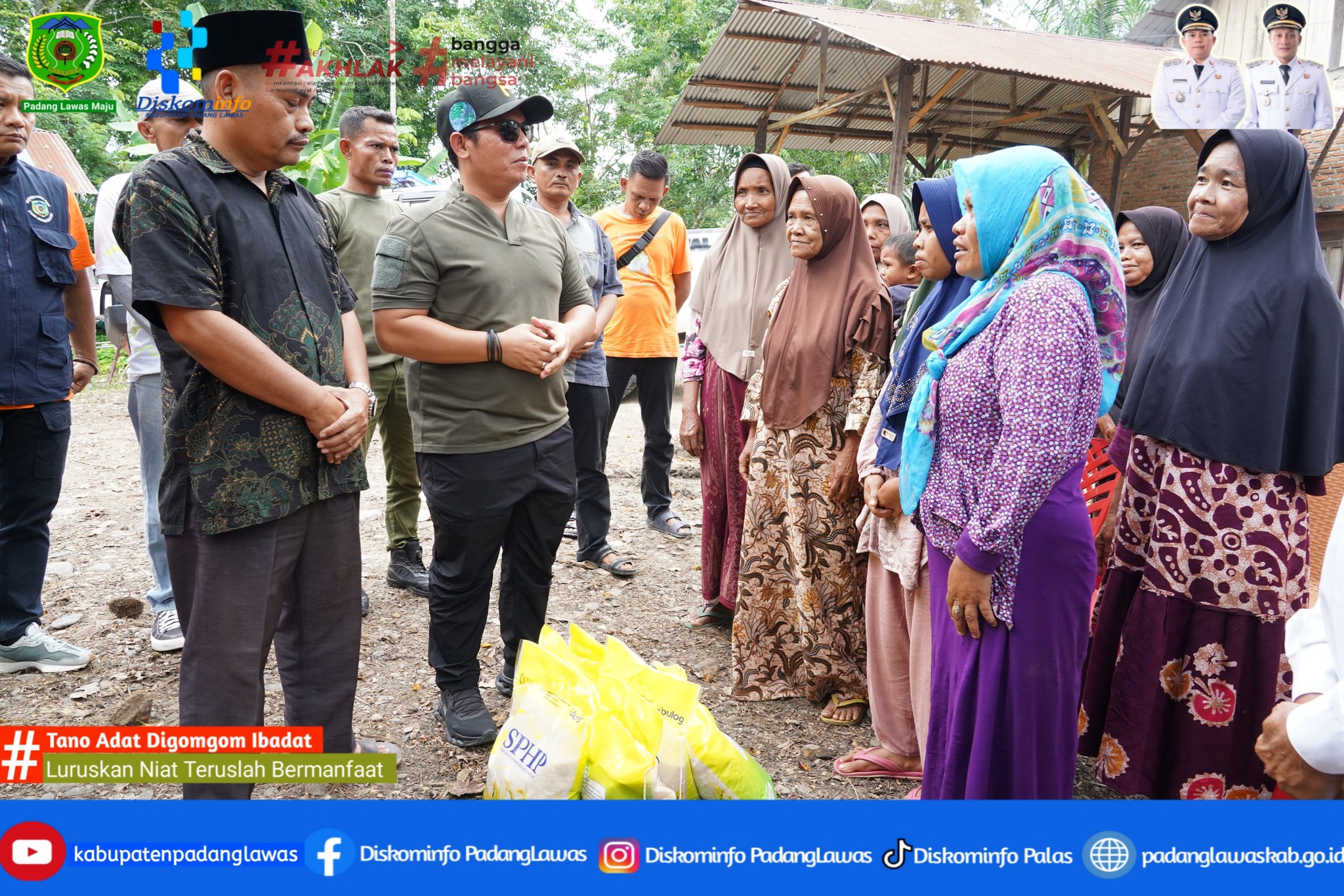  PEMBERIAN BANTUAN KE MADRASAH TSANAWIYAH FATIHUR RORMAN DESA SIOLIP DAN MASYARAKAT DESA SABARIMBA