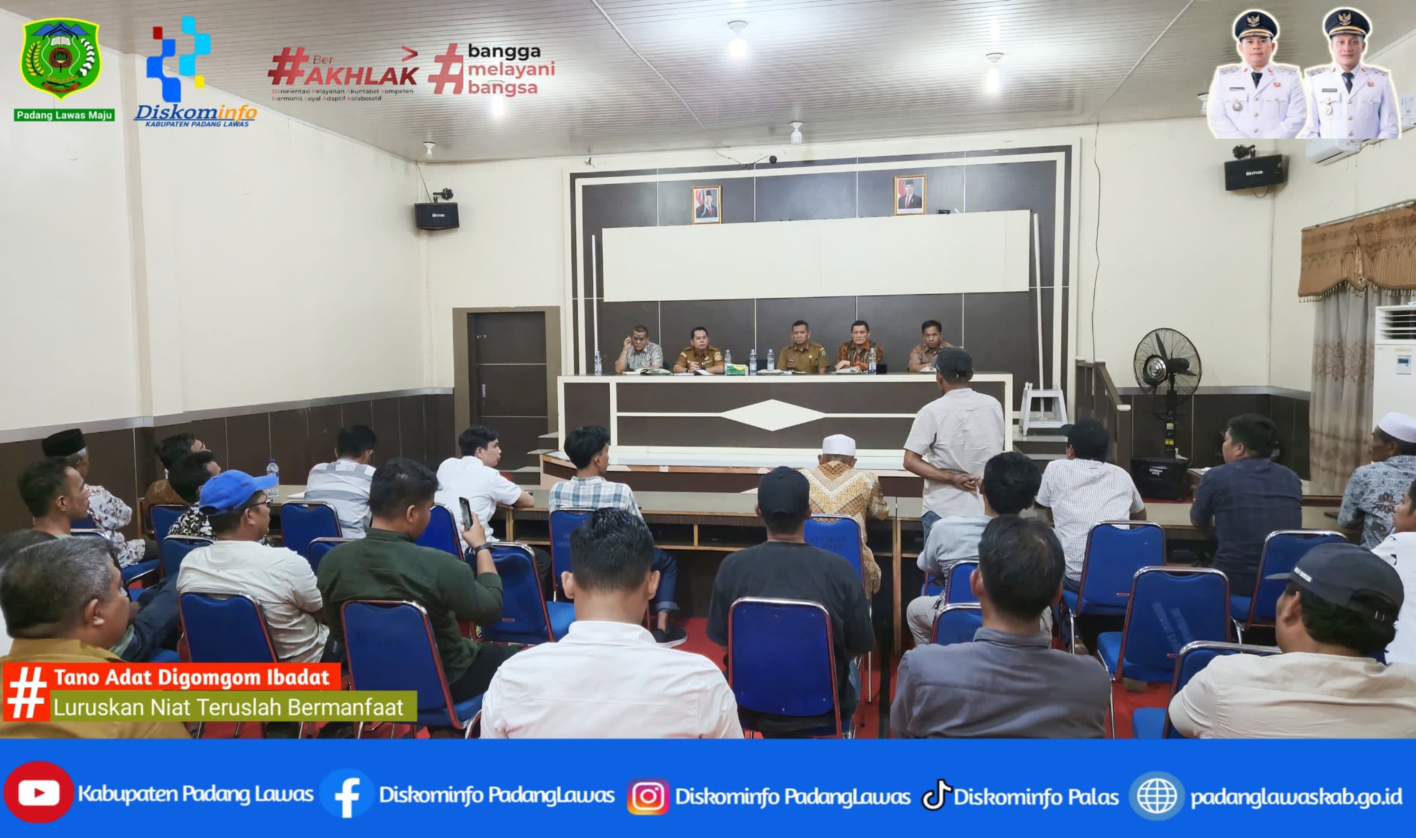 BUPATI PADANG LAWAS TANGGAPI KELUHAN MASYARAKAT KECAMATAN SOSOPAN TERHADAP GAPOKTAN BUKIT MAS .