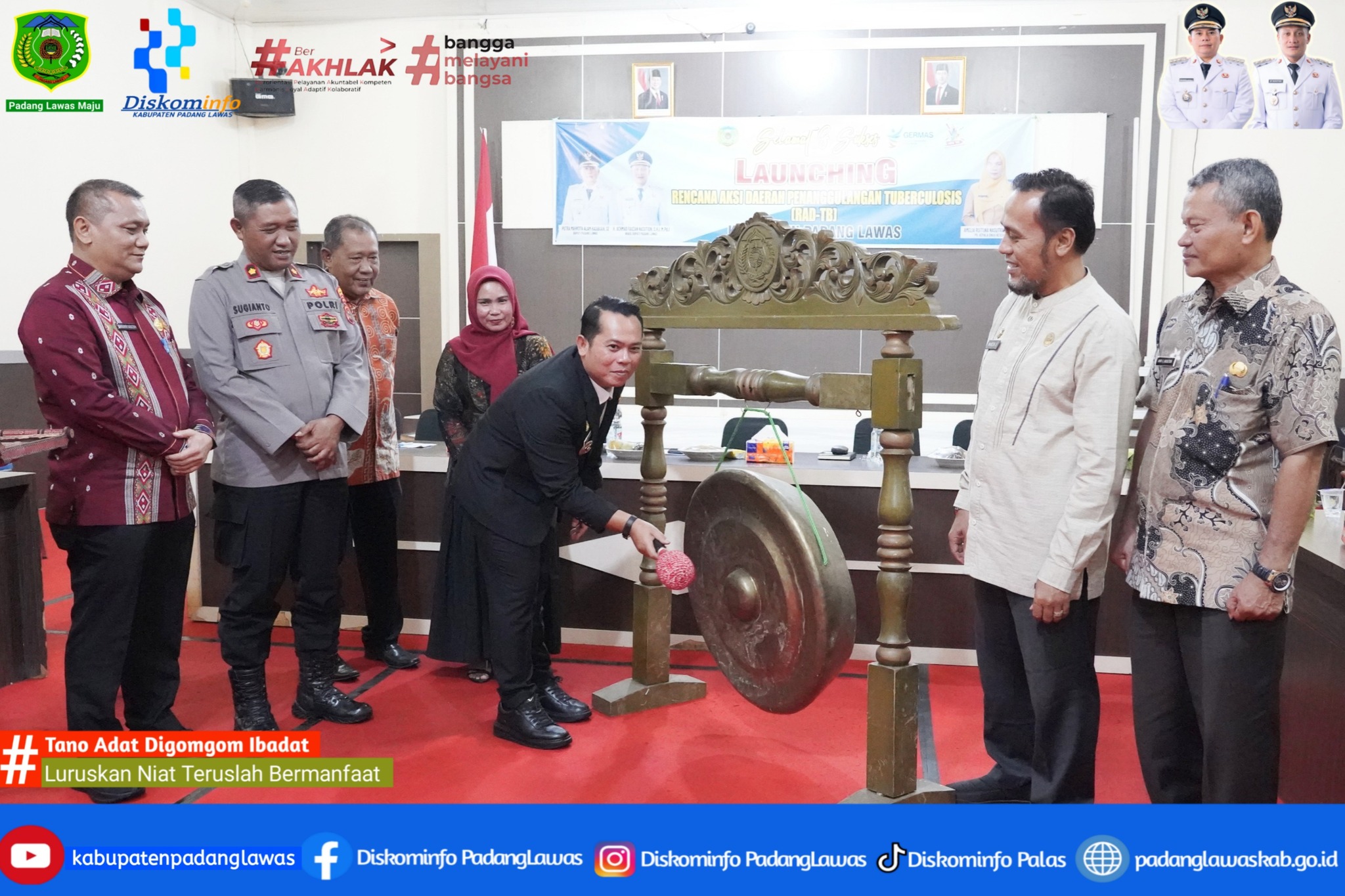 LAUNCHING RENCANA AKSI DAERAH TUBERKULOSIS PENANGGULANGAN KABUPATEN PADANG LAWAS TAHUN 2025-2029.