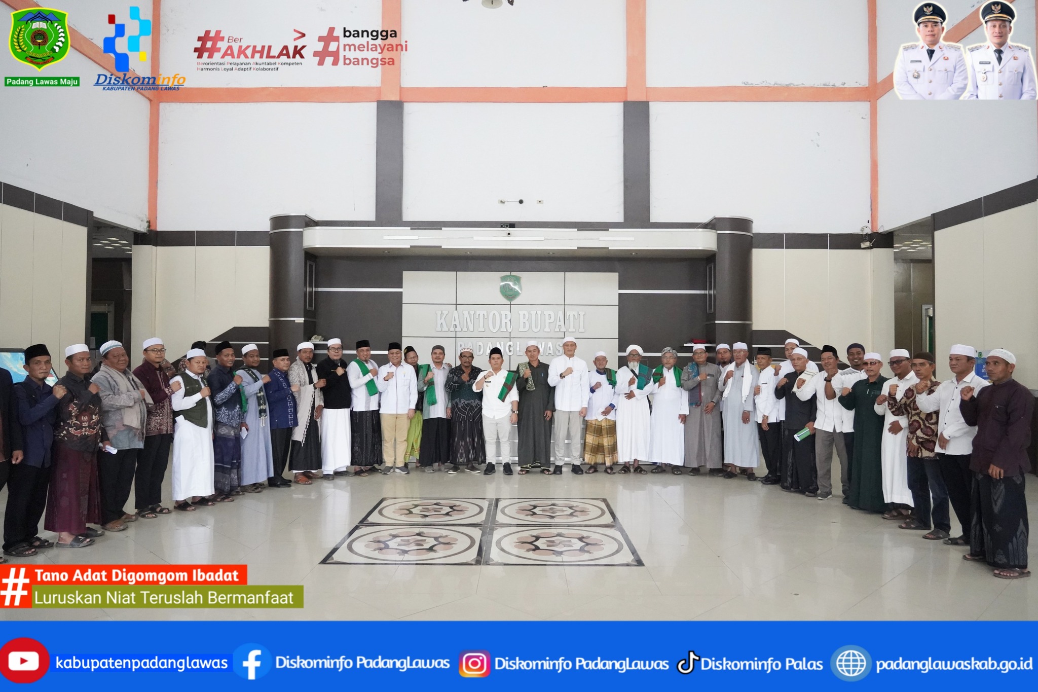 AUDIENSI DAN SILATURAHMI DARI BSPPL (BADAN SILATURAHMI PONDOK PESANTREN PADANG LAWAS).