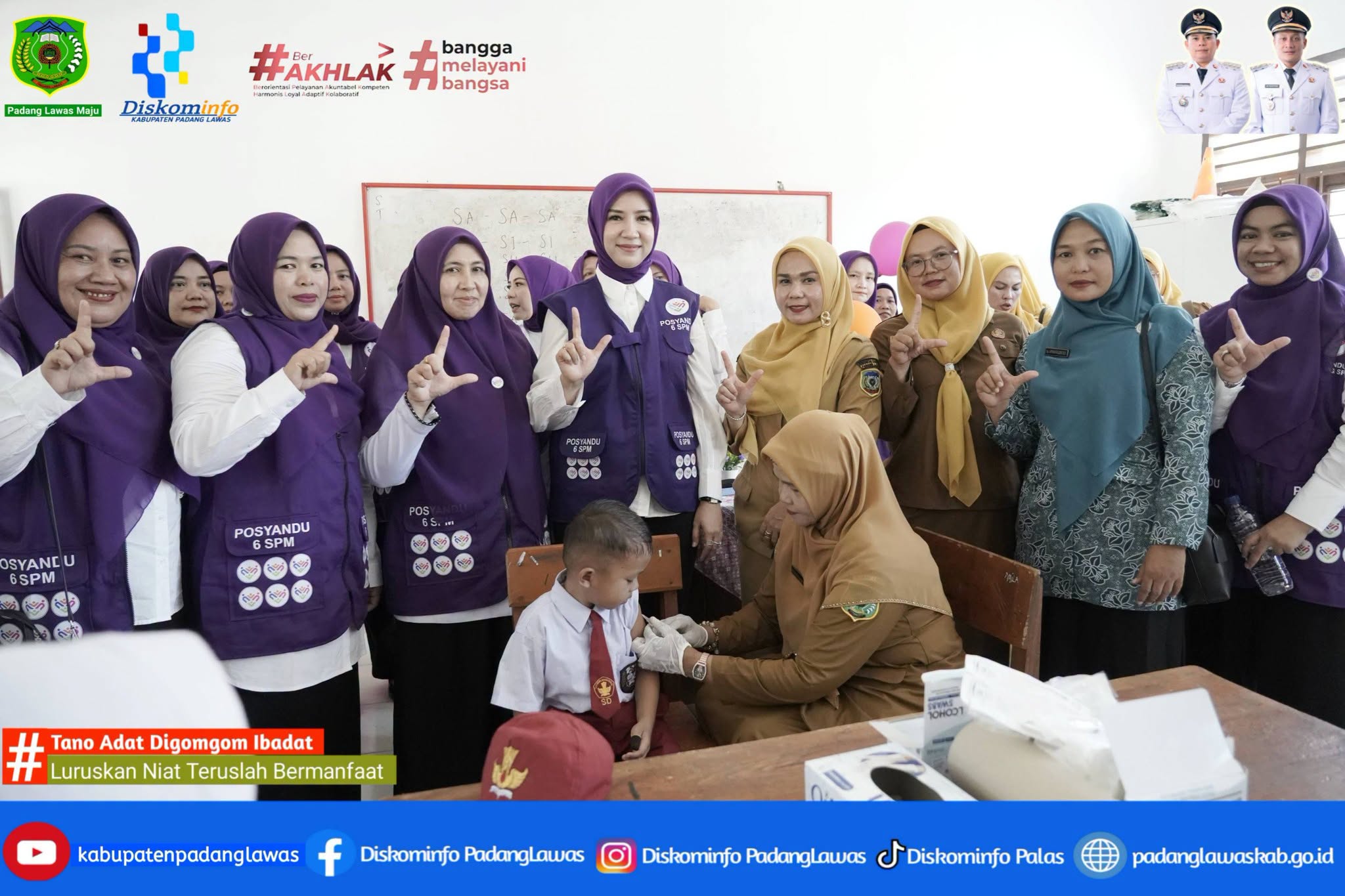 KETUA TP-POSYANDU TINJAU LANGSUNG KEGIATAN BIAS DAN PENARI.
