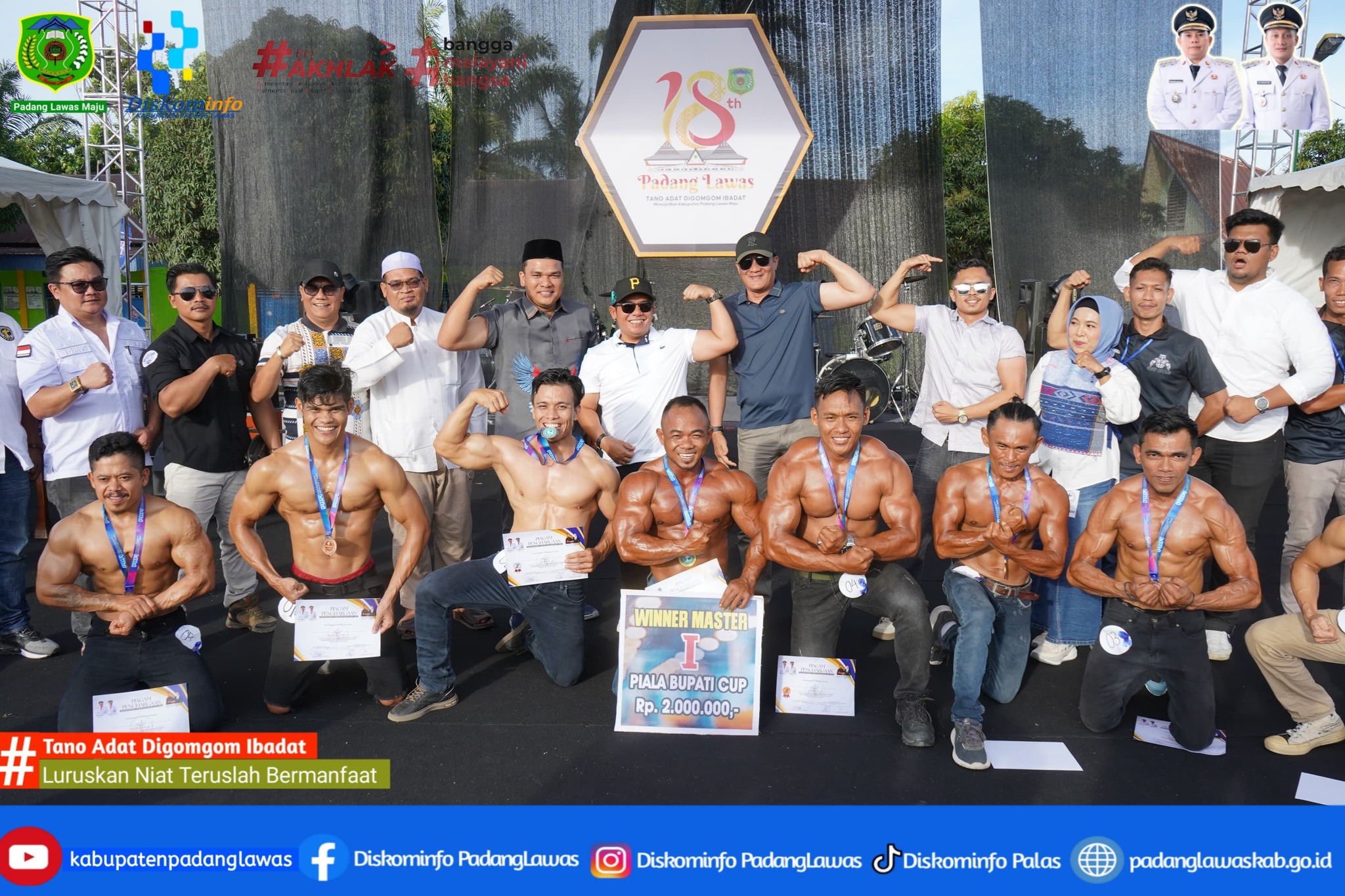 DALAM RANGKA MENYAMBUT HUT PADANG LAWAS PEMERINTAH KABUPATEN PADANG GELAR BUPATI CUP BODY KONTES (BI