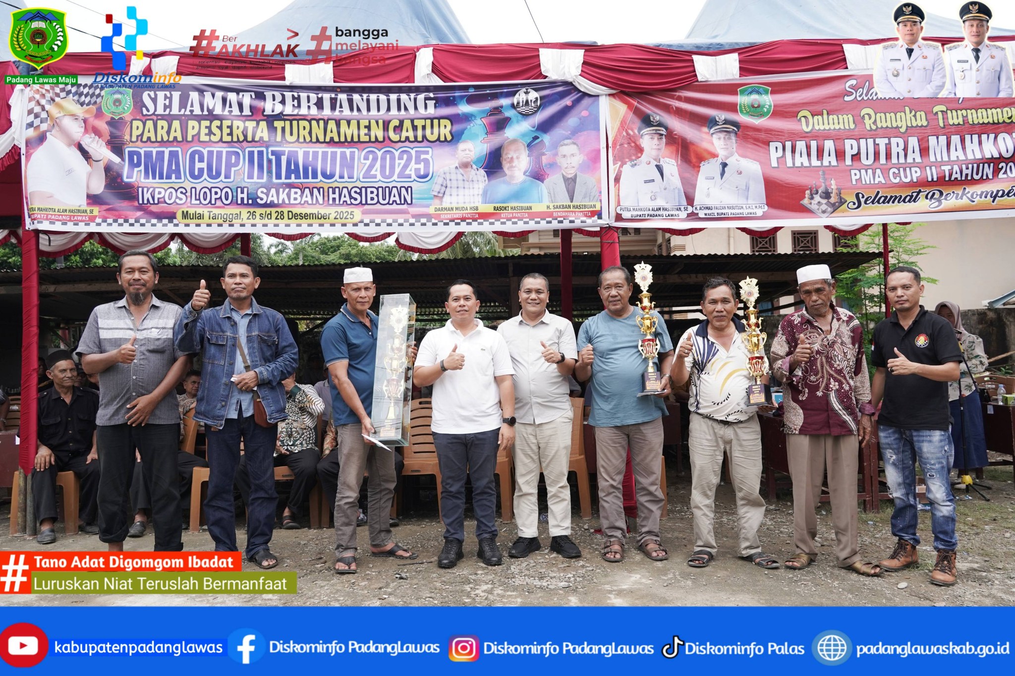 PENUTUPAN TURNAMEN CATUR PUTRA MAHKOTA ALAM (PMA) CUP II TAHUN 2025.