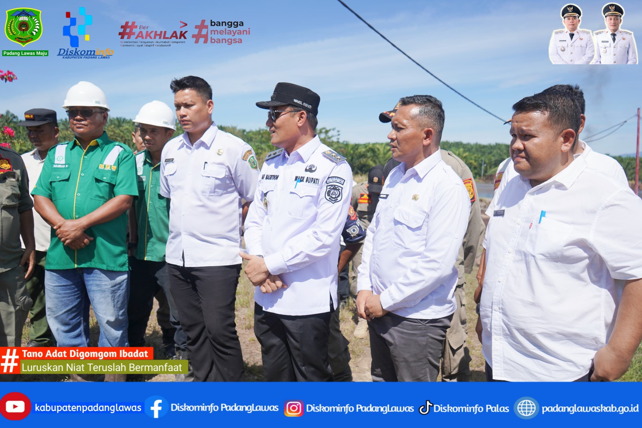 WAKIL BUPATI MELAKUKAN MONITORING DAN PENGAWASAN DI PT MSB, DESA AEK TINGA KECAMATAN SOSA.