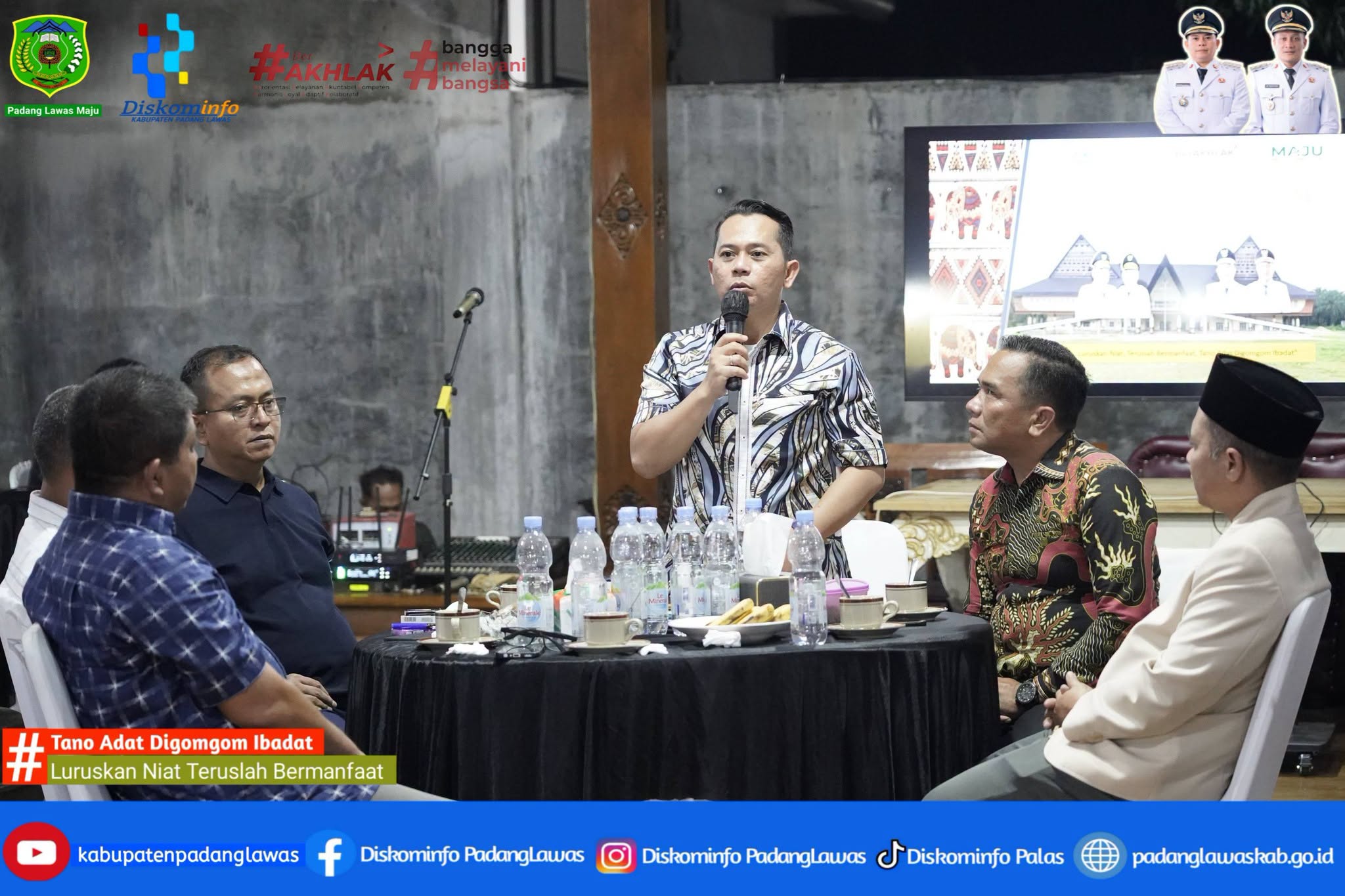 SOSIALISASI DAN DIALOG PEMBANGUNAN INFRASTRUKTUR PELEBARAN JALAN IBU KOTA KABUPATEN PADANG LAWAS.