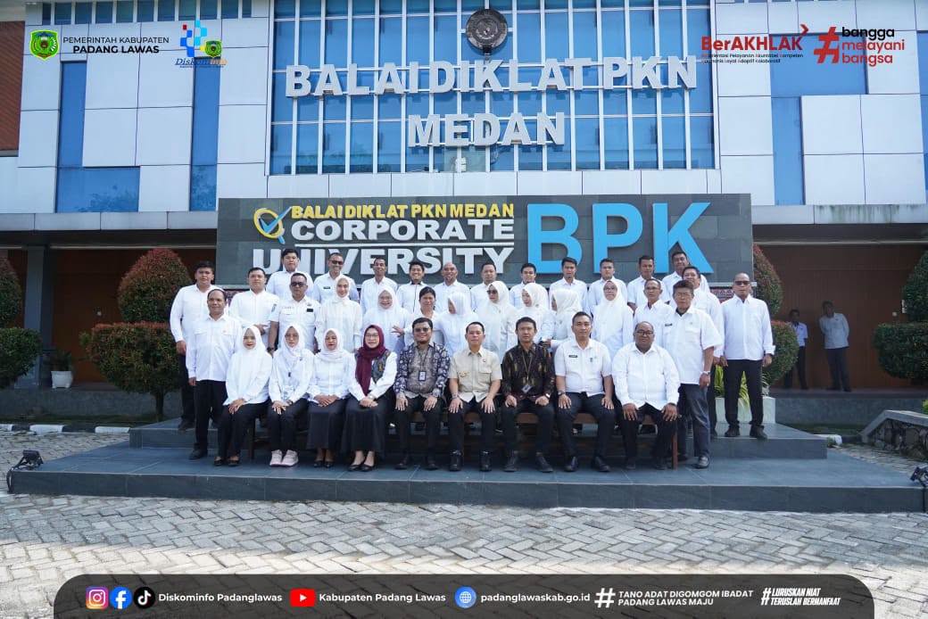 BUPATI PADANG LAWAS HADIRI PEMBUKAAN DIKLAT PEMERIKSAAN DI BALAI DIKLAT BPK MEDAN.