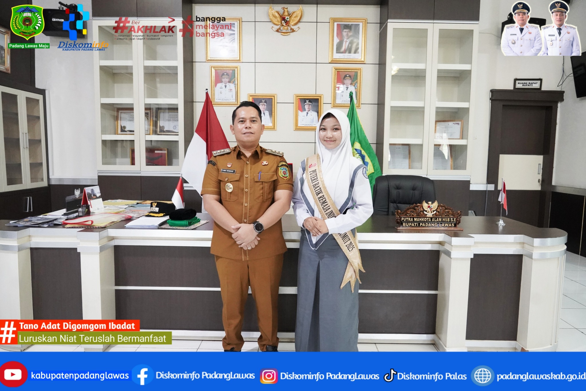 MOHON DUKUNGAN VOTINGNYA, PUTRI TERBAIK PADANG LAWAS
