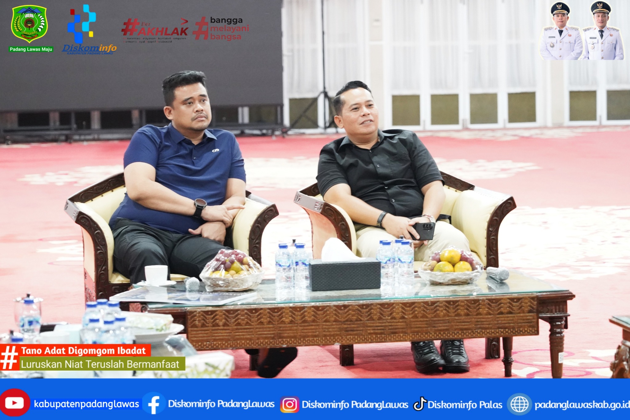 PADANG LAWAS MAJU, BUPATI PADANG LAWAS MENYAMBANGI GUBERNUR SUMATERA UTARA.