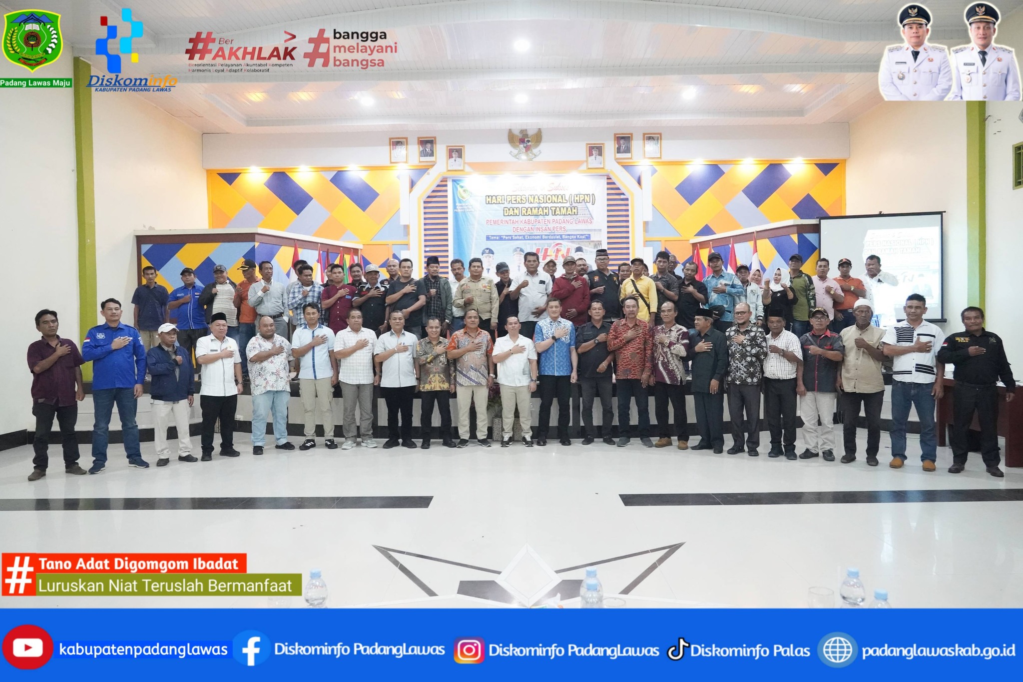BUPATI PADANG LAWAS HADIRI ACARA HARI PERS NASIONAL KE 80 TAHUN 2026 DI KABUPATEN PADANG LAWAS.