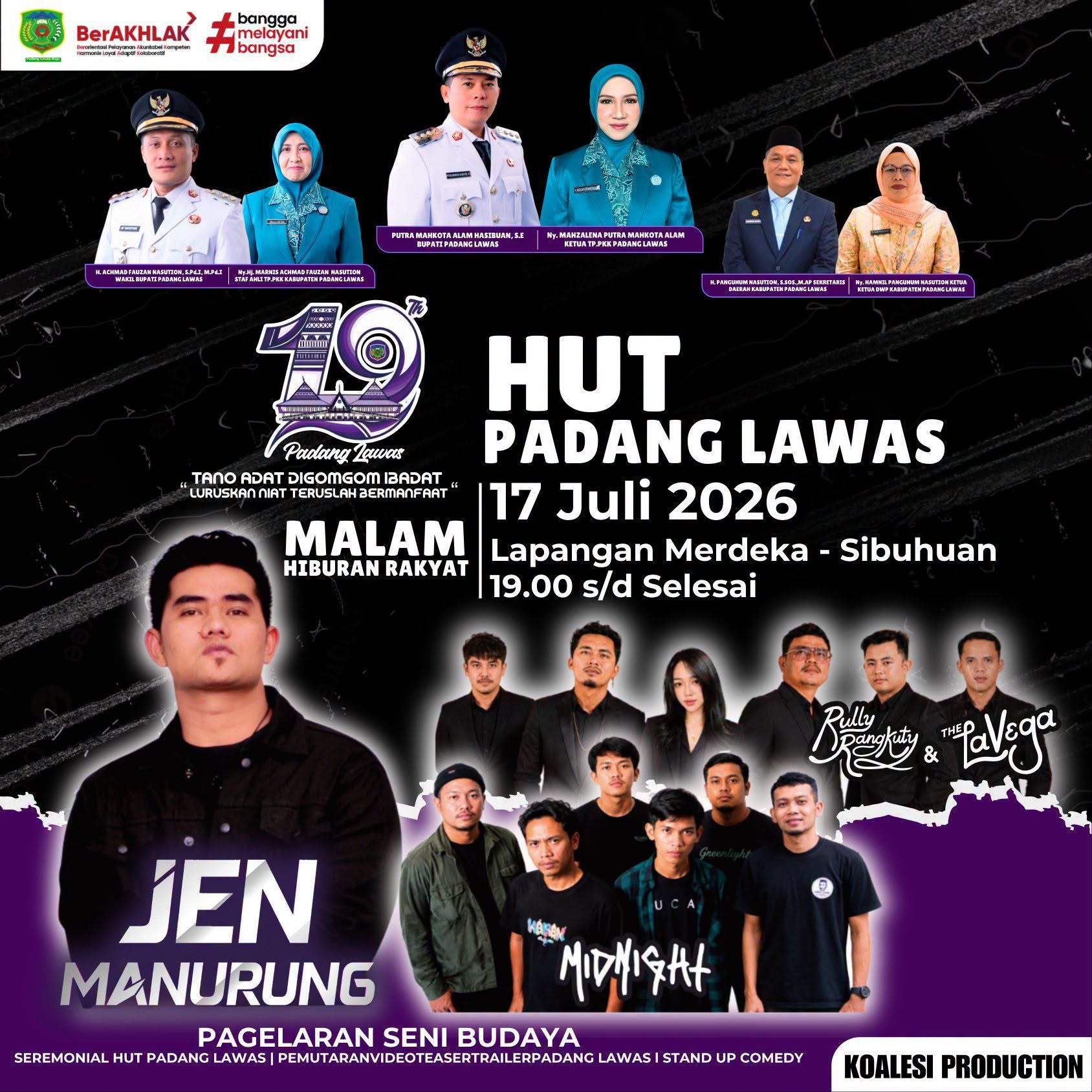 AGENDA MENYAMBUT HUT PADANG LAWAS YANG KE 19