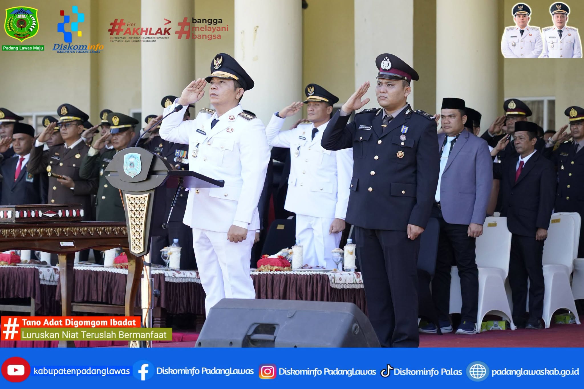 BUPATI PADANG LAWAS PIMPIN UPACARA PERINGATAN HUT KE-81 RI TAHUN 2026.