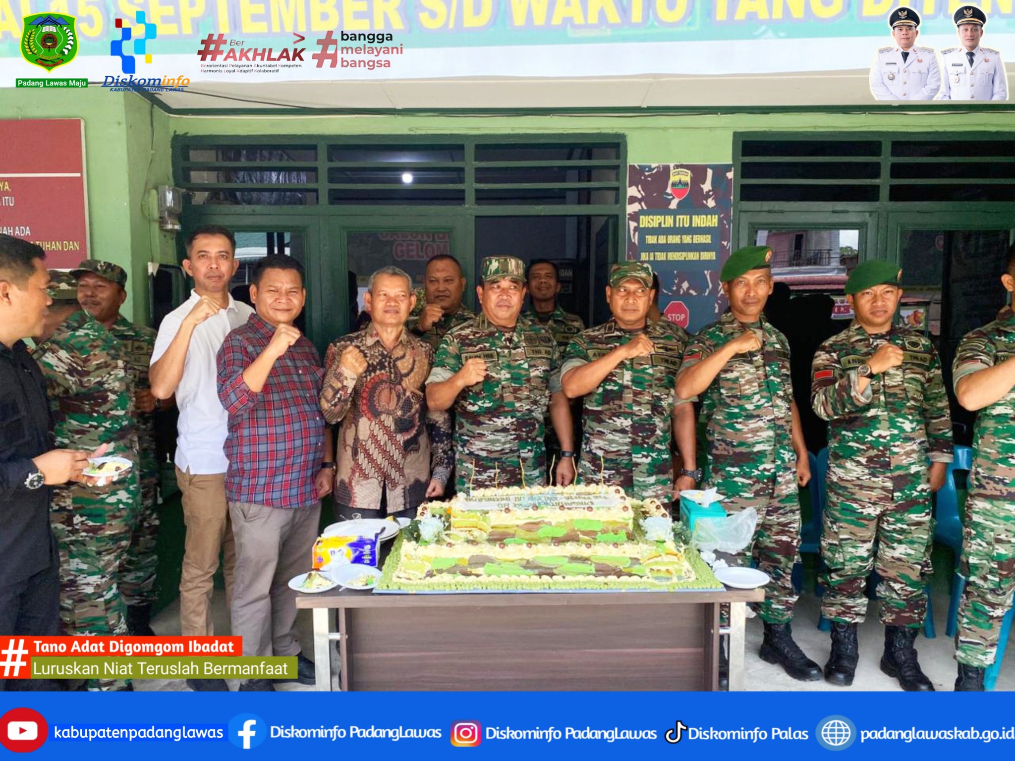 MOMEN HUT TNI KE-80, PEMERINTAH KABUPATEN PADANG LAWAS SAMBANGI KORAMIL 08/BARUMUN.