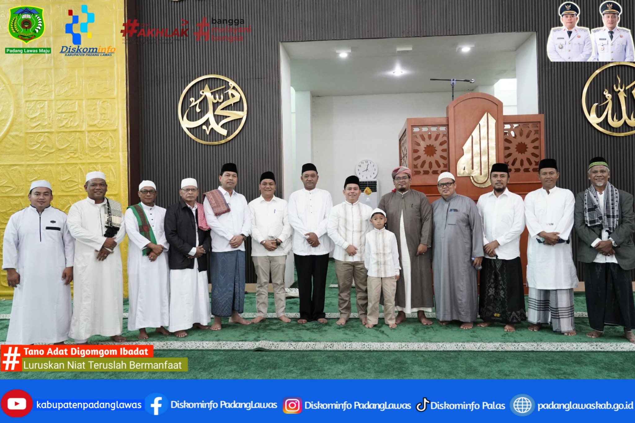 BUPATI PADANG LAWAS LAKSANAKAN SHOLAT IDUL ADHA