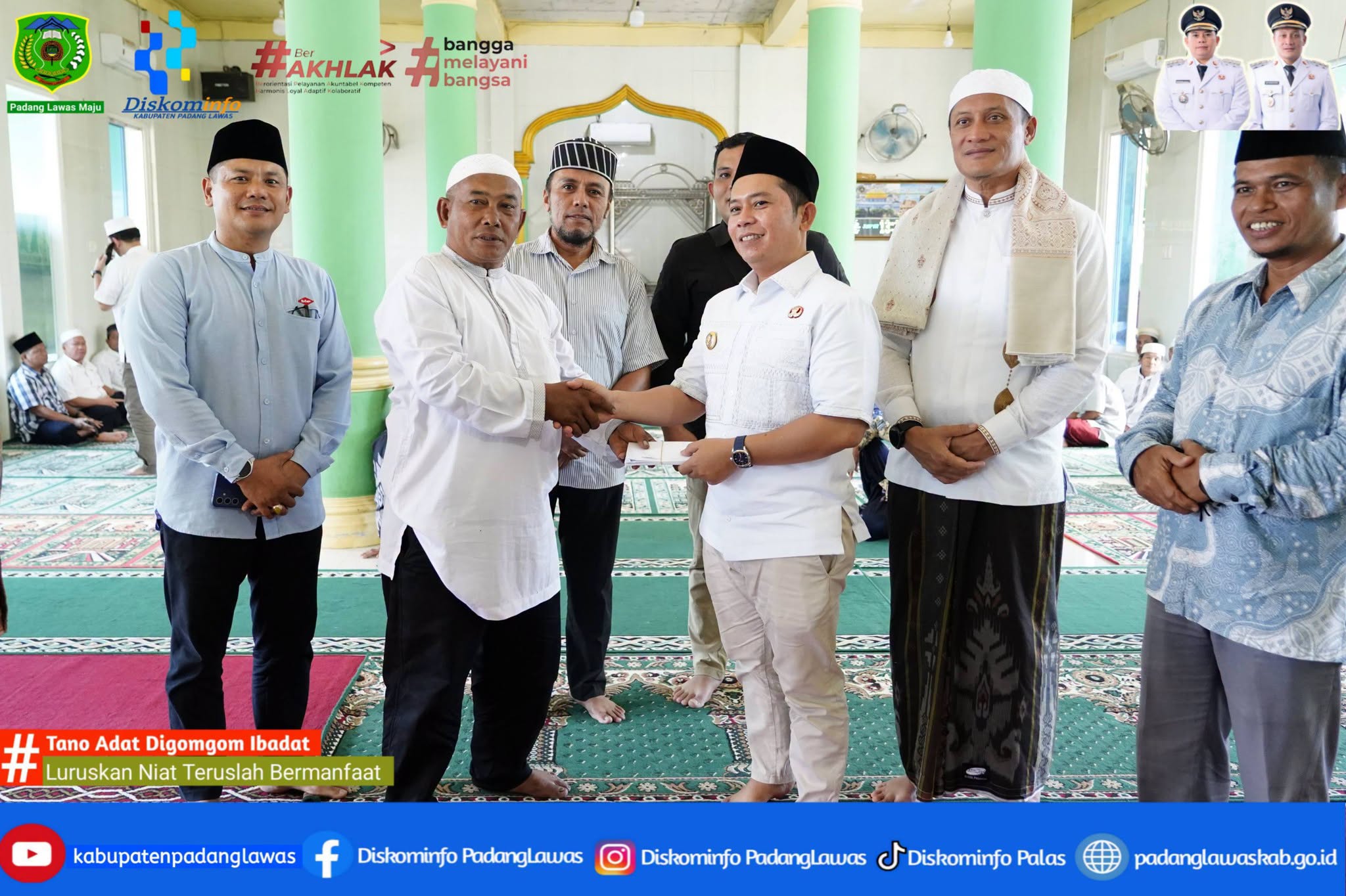 BUPATI DAN WAKIL BUPATI HADIR DITENGAH MASYARAKAT DALAM RANGKA JUMAT BERKAH.