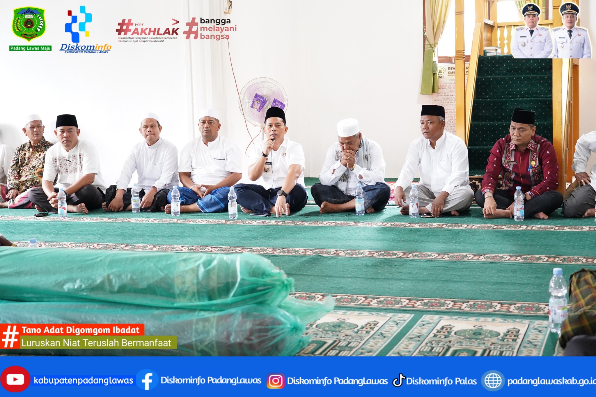 JUMAT BERKAH BUPATI DAN WAKIL BUPATI PADANG LAWAS.