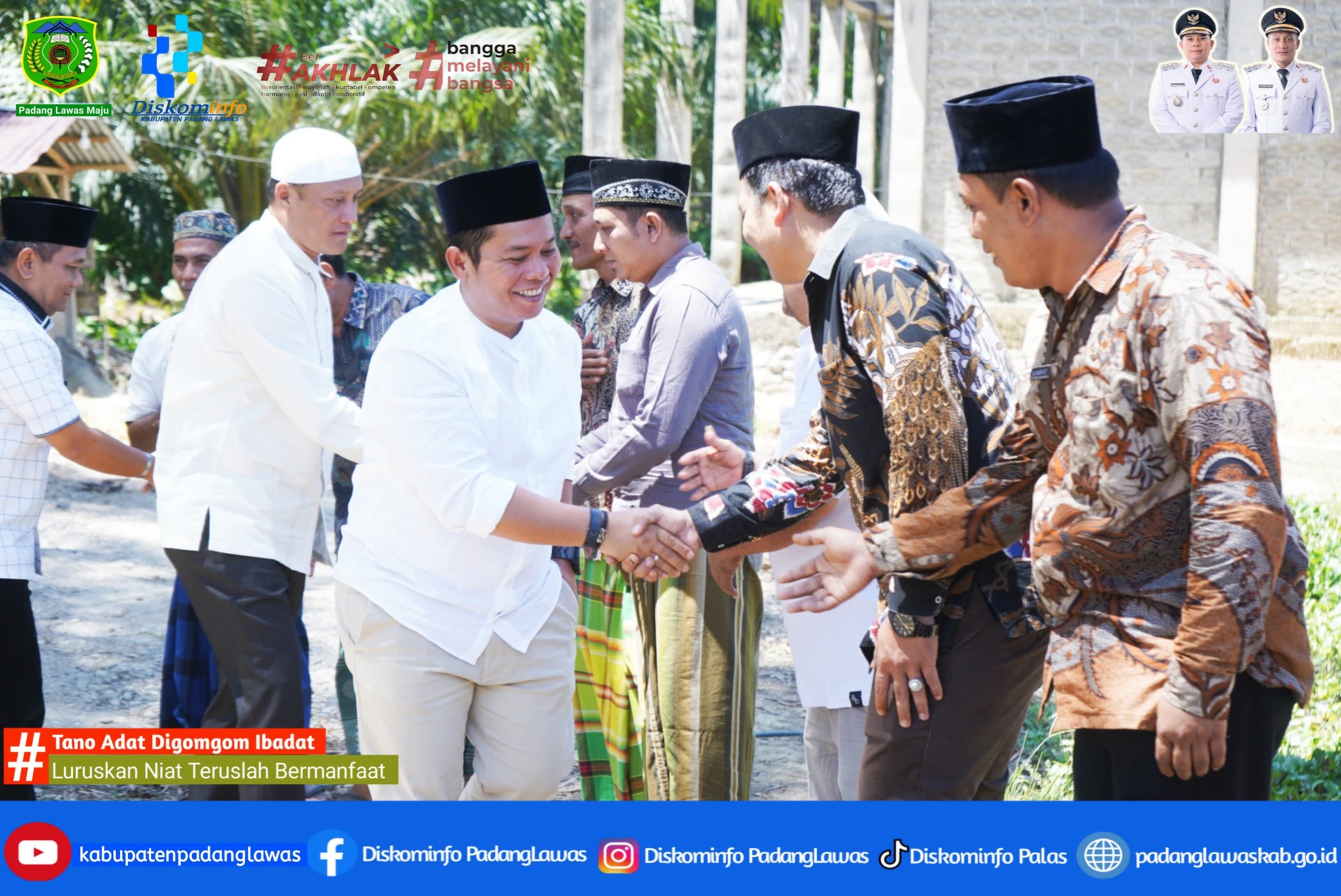 JUMAT BERKAH BUPATI DAN WAKIL BUPATI PADANG LAWAS.
