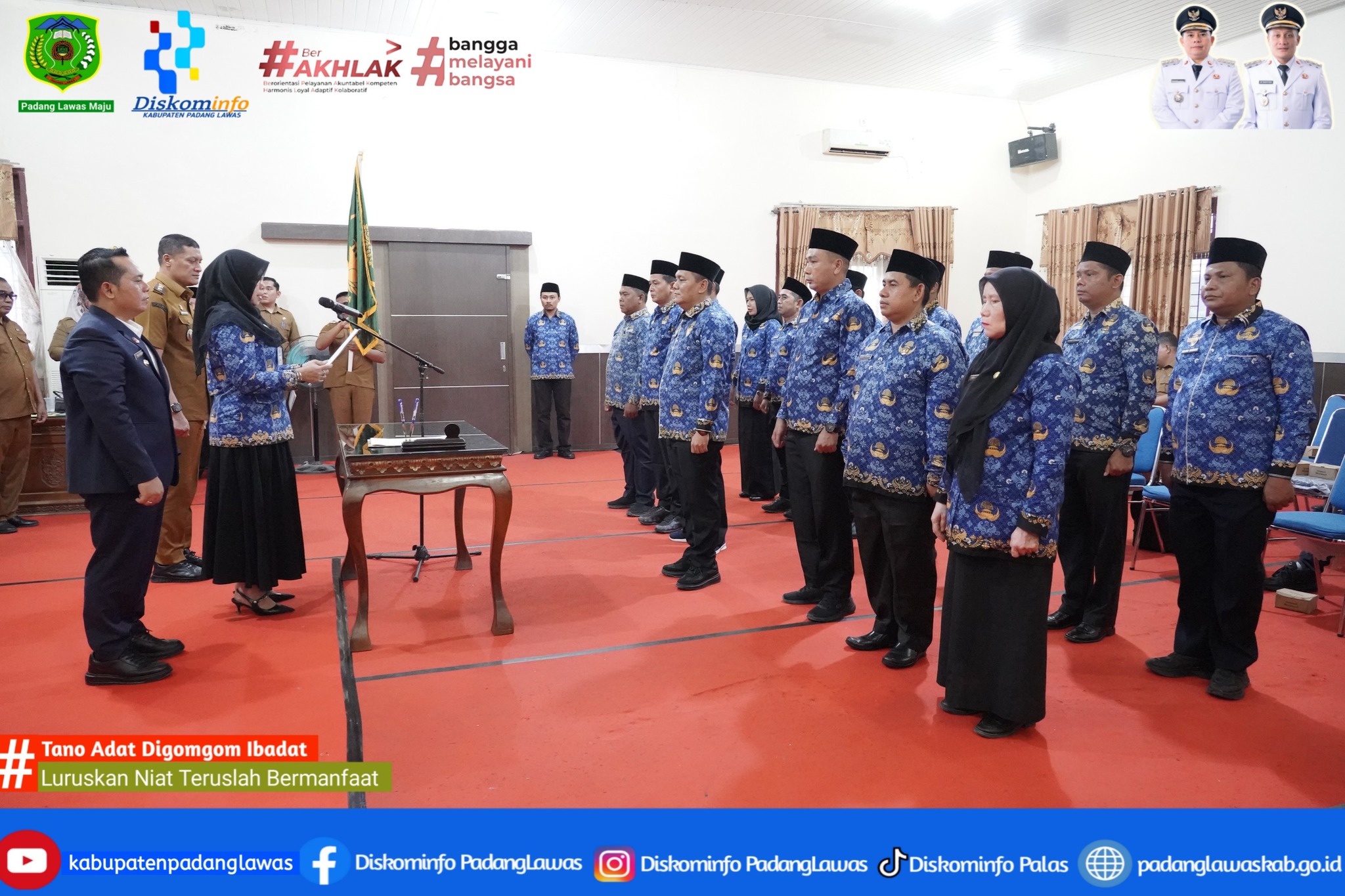 PENGUKUHAN DEWAN PENGURUS KORPRI KABUPATEN PADANG LAWAS MASA BAKTI 2025-2030.
