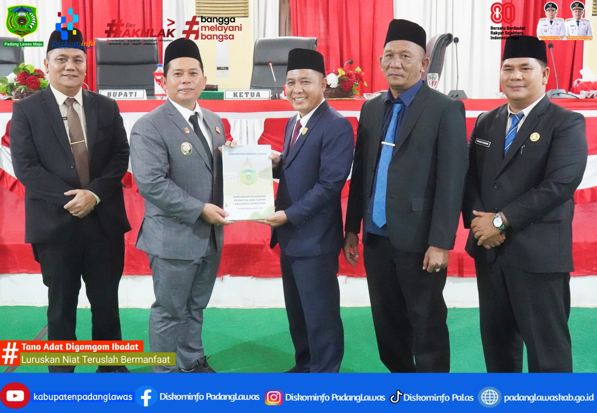 PENYAMPAIAN RANCANGAN PERUBAHAN KEBIJAKAN UMUM APBD DAN PRIORITAS DAN PLAFON ANGGARAN SEMENTARA