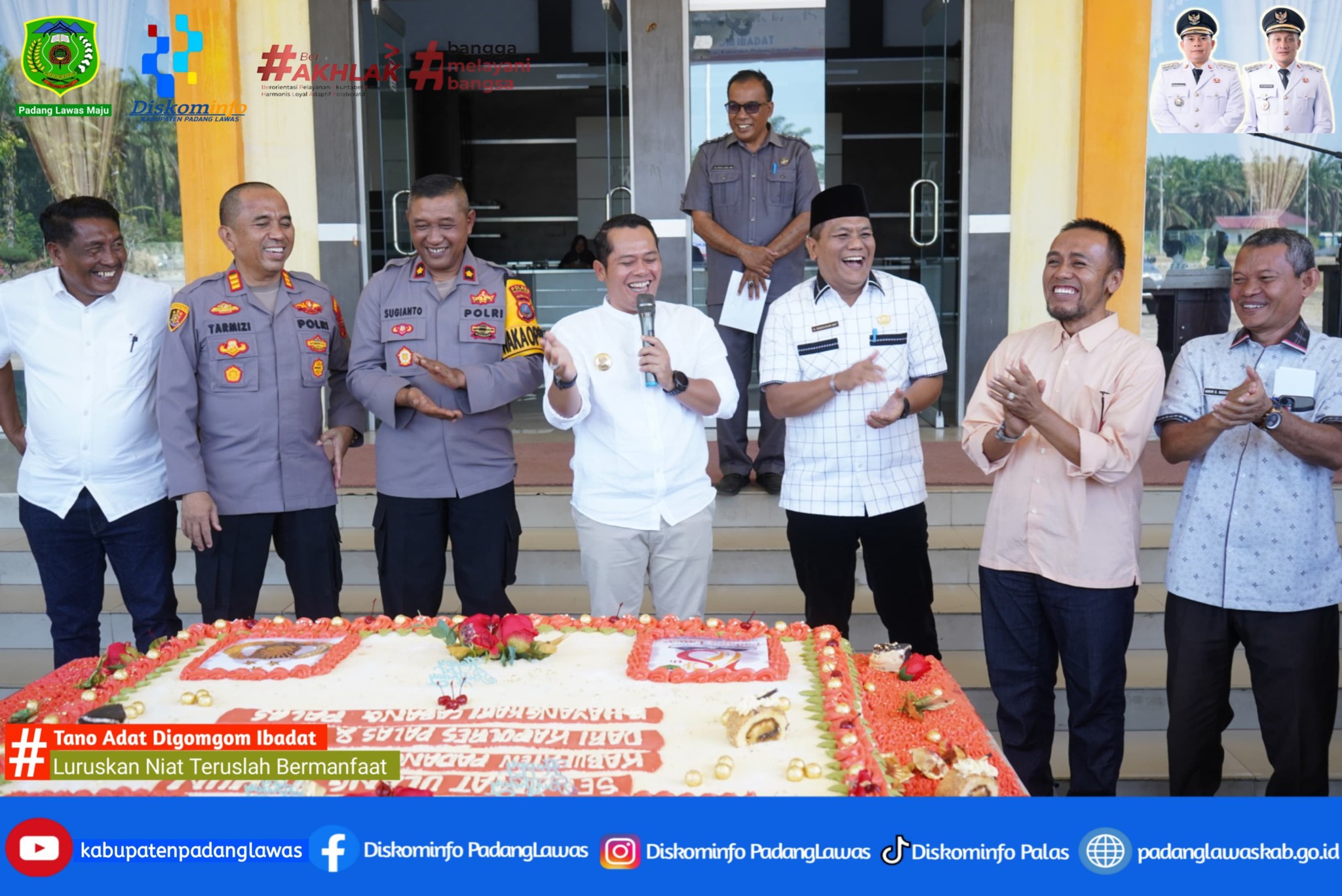 POLRES PADANG LAWAS MEMBERIKAN KUE ULANG.