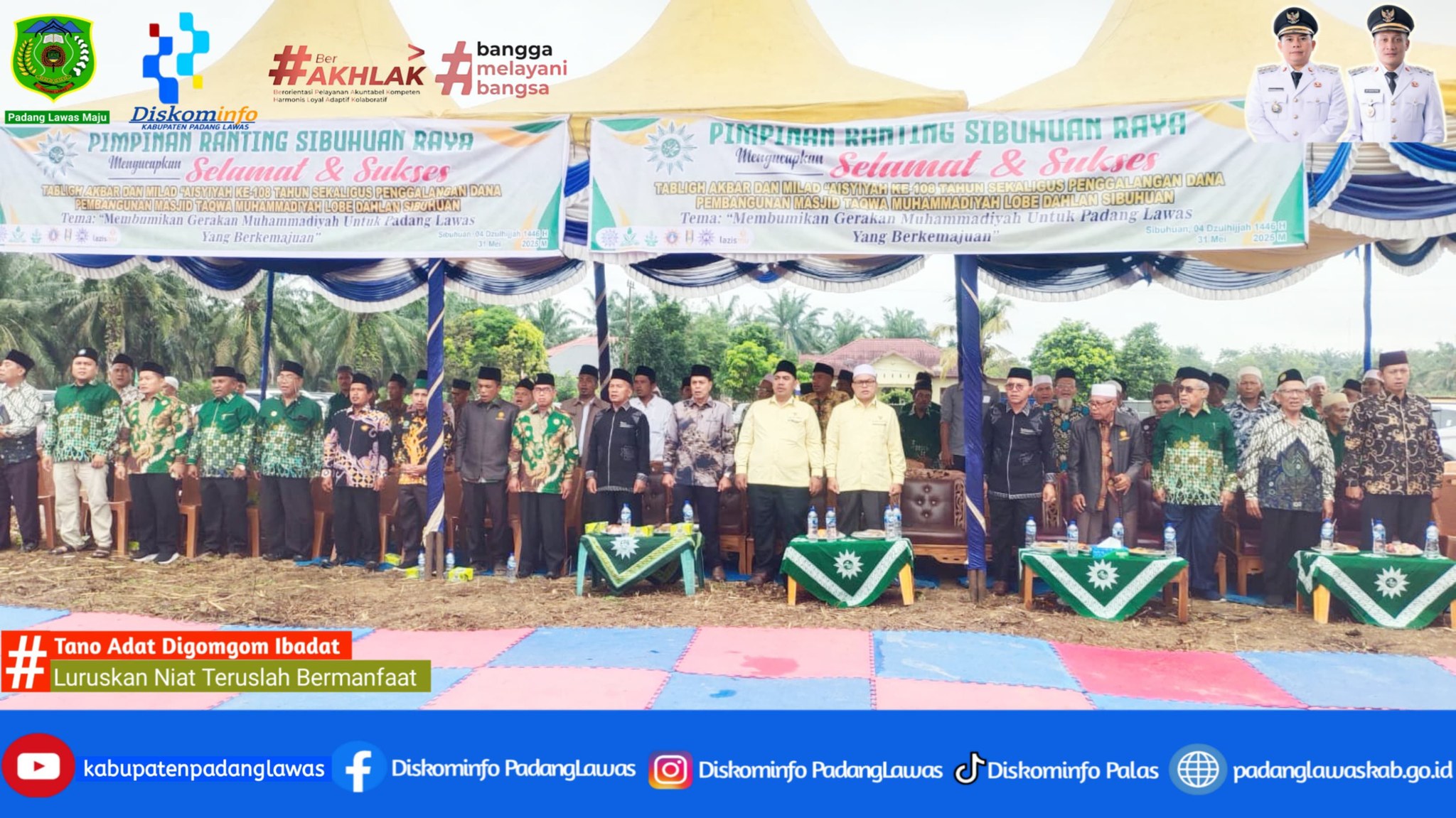 TABLIGH AKBAR DAN  MILAD AISYIYAH  KE 108 SEKALIGUS PENGGALANGAN DANA PEMBANGUNAN MASJID ATTAQWA MUH