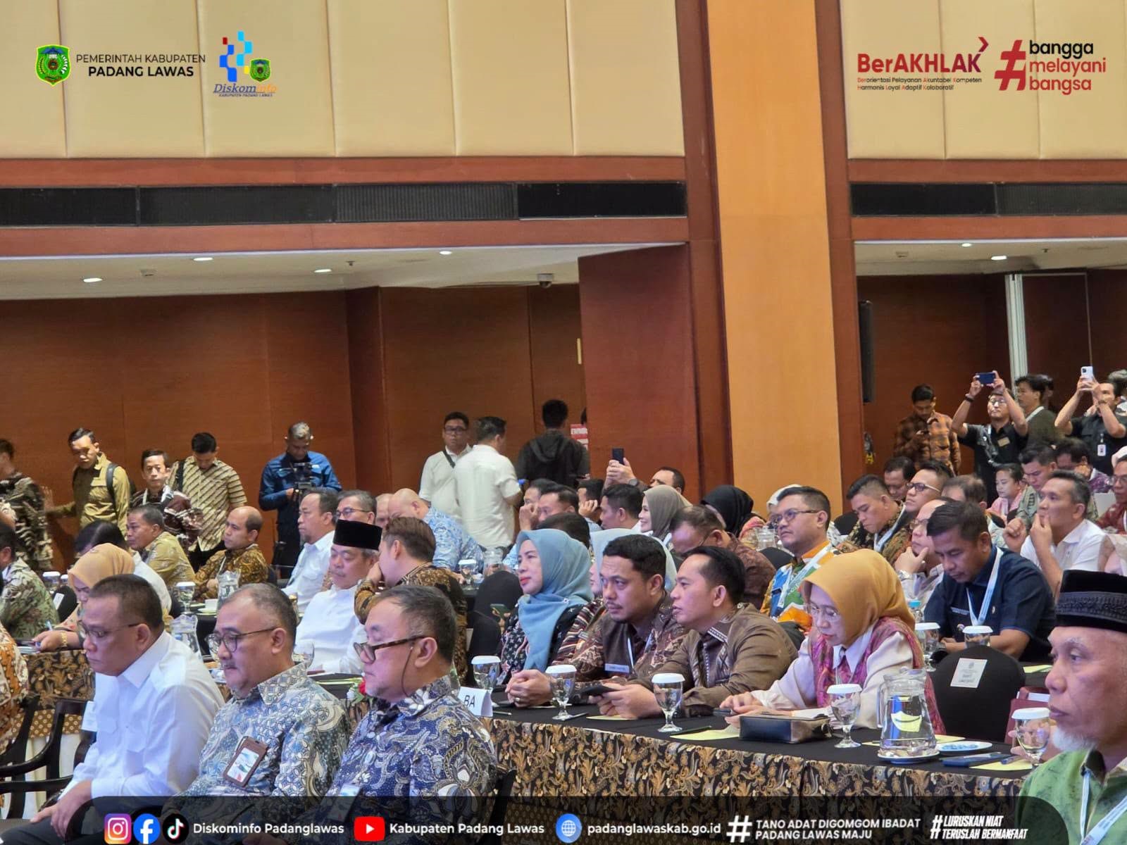 BUPATI PADANG LAWAS HADIRI SOSIALISASI TATA KELOLA NILAI EKONOMI KARBON DI JAKARTA.