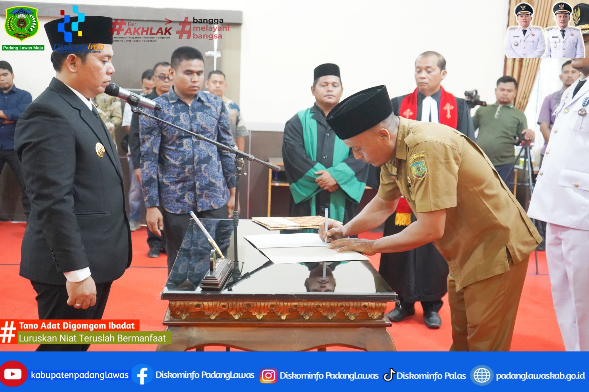 BUPATI PADANG LAWAS MELANTIK PEJABAT ADMINISTRATOR, PEJABAT PENGAWAS, DAN PEJABAT FUNGSIONAL