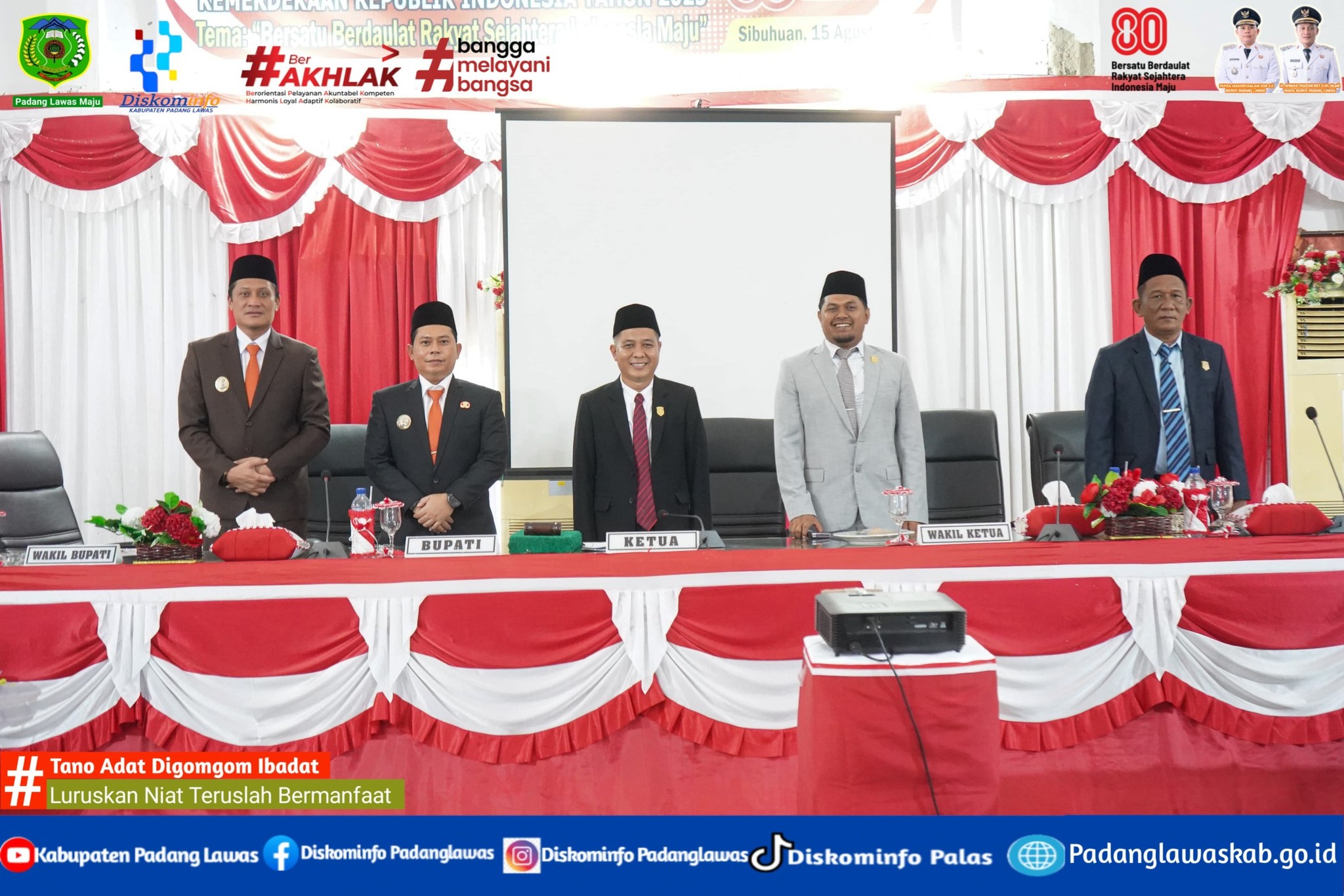 MENDENGARKAN PIDATO KENEGARAAN PRESIDEN REPUBLIK INDONESIA DALAM RANGKA HUT RI KE-80