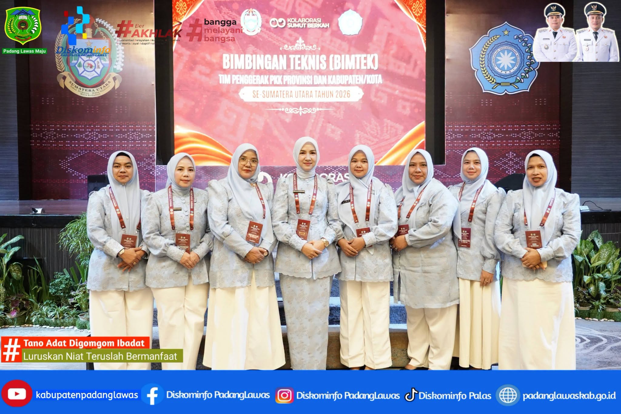 KETUA TP-PKK PADANG LAWAS HADIRI PEMBUKAAN KEGIATAN BIMBINGAN TEKNIS