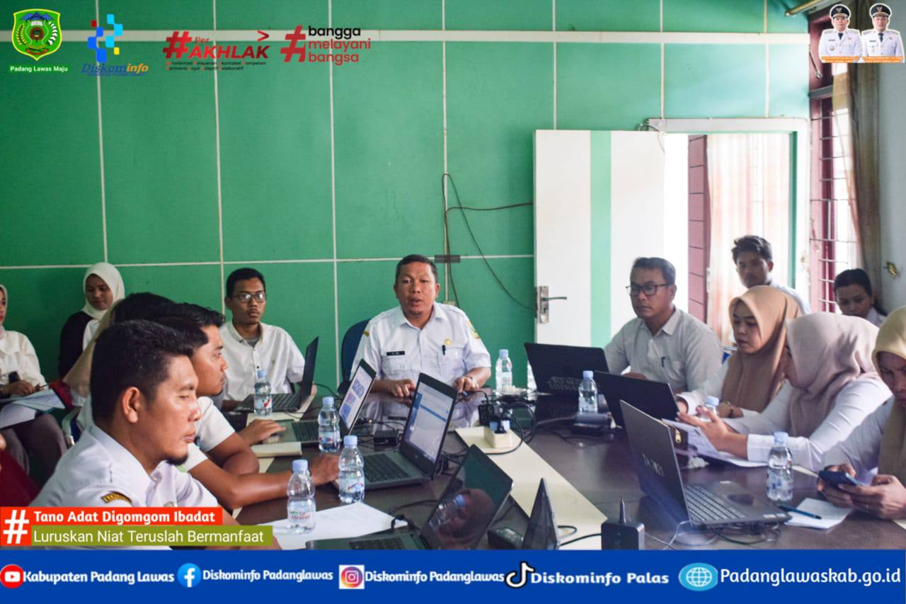RAPAT KOORDINASI PEJABAT PENGELOLAAN INFORMASI DAN DOKUMENTASI KABUPATEN PADANG LAWAS.