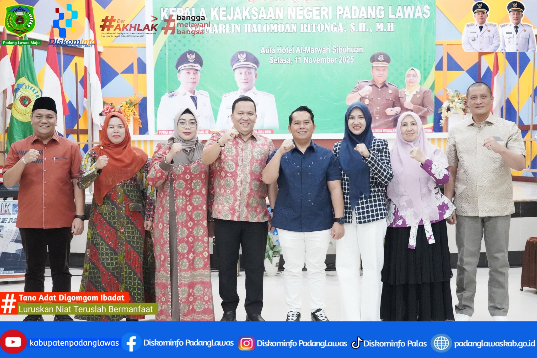 TEMU DAN RAMAH BUPATI PADANG LAWAS DENGAN KEPALA KEJAKSAAN NEGERI KABUPATEN PADANG LAWAS.