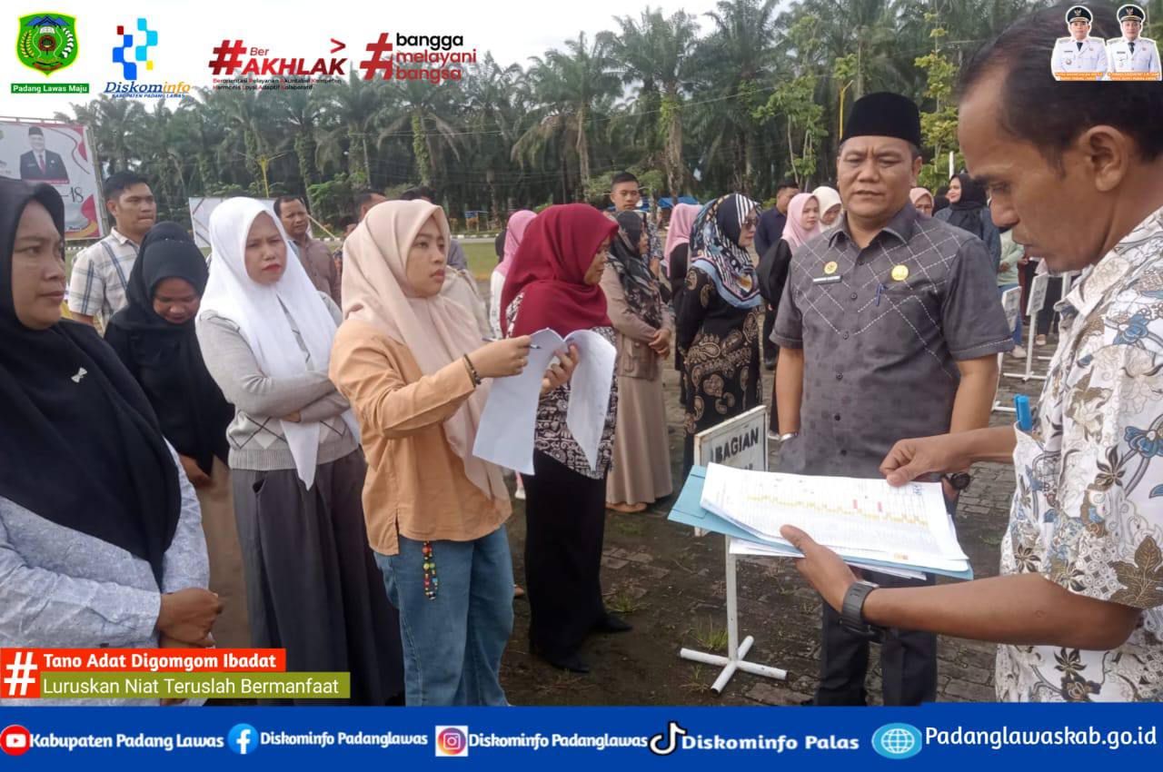 JAGA KUALITAS PELAYANAN, PJ. SEKDA PADANG LAWAS LAKUKAN SIDAK HARI PERTAMA KERJA.