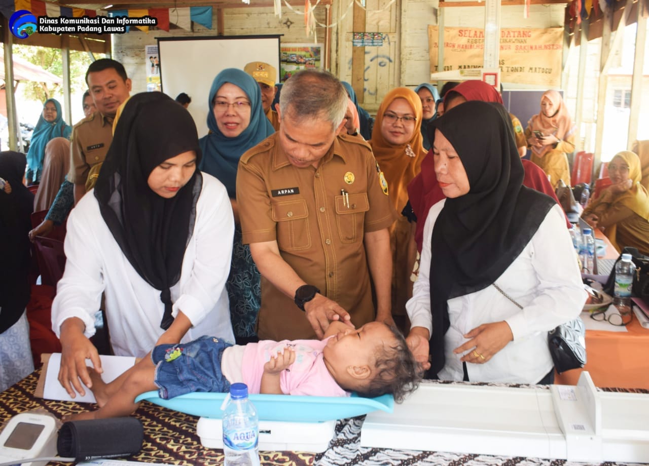 KICK OFF GERAKAN INTERVENSI SERENTAK PERCEPATAN PENURUNAN STUNTING DI KABUPATEN PADANG LAWAS.