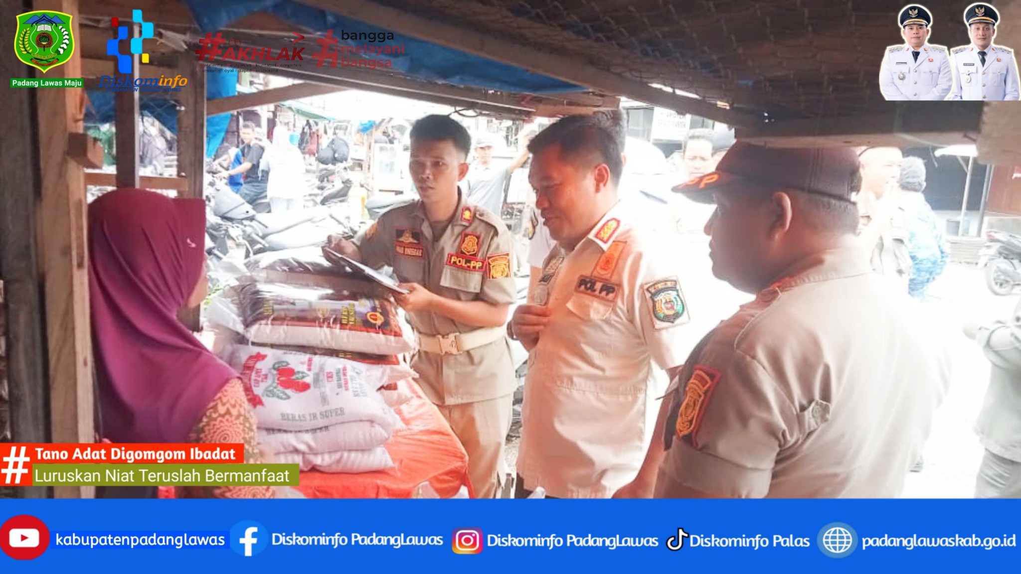 PEMERINTAH KABUPATEN PADANG LAWAS MELAKUKAN PENERTIBAN PEDAGANG KAKI LIMA