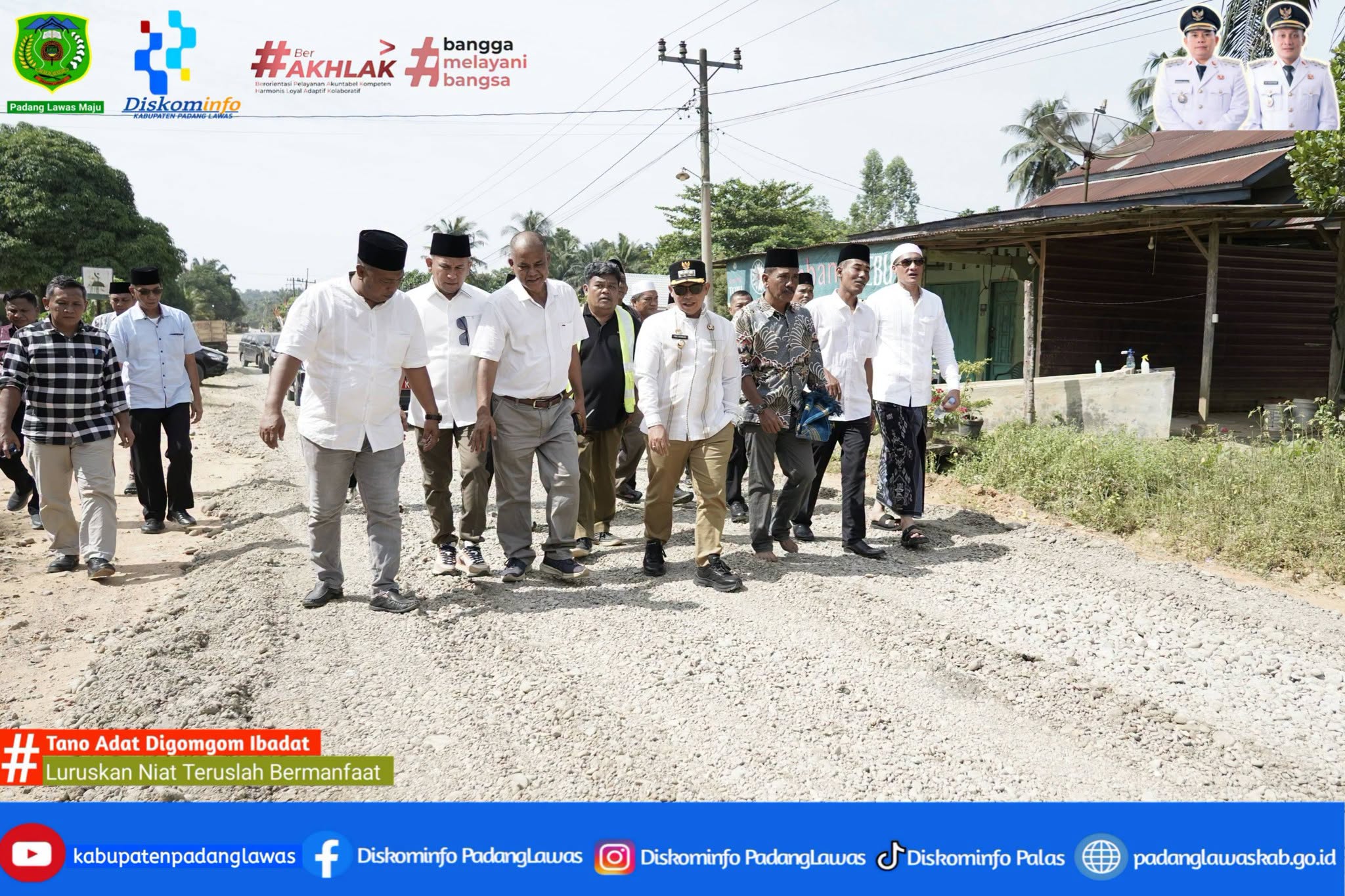 PENINJAUAN PEMBANGUNAN JALAN DI DESA UJUNG BATU 1, KECAMATAN HUTARAJA TINGGI.
