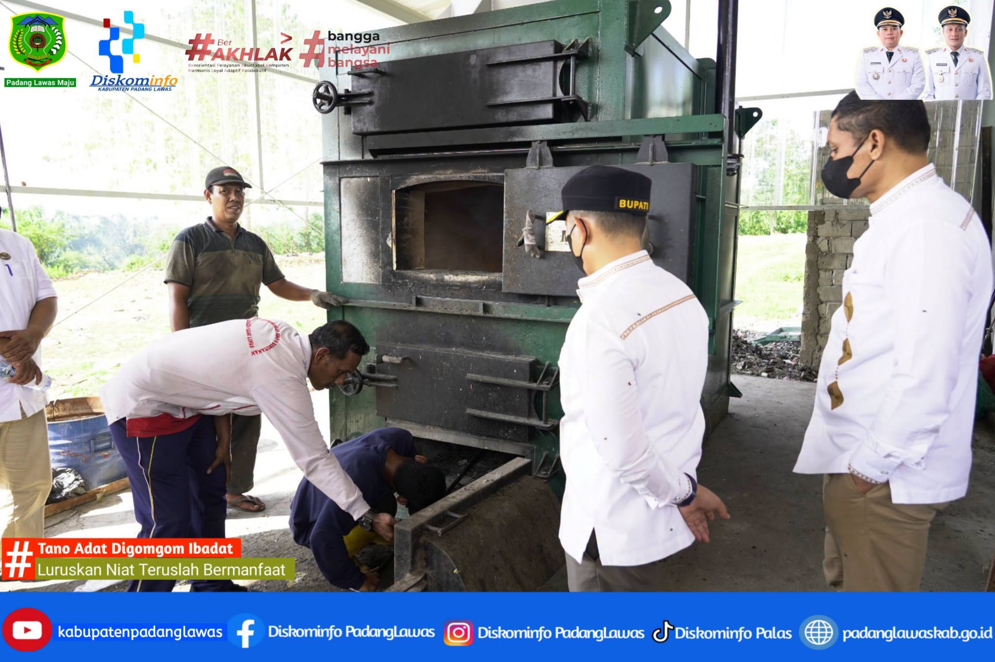 BUPATI DAN WAKIL BUPATI LAKUKAN PENINJAUAN LOKASI TPS DI NAGAR- GAR DESA SURO 