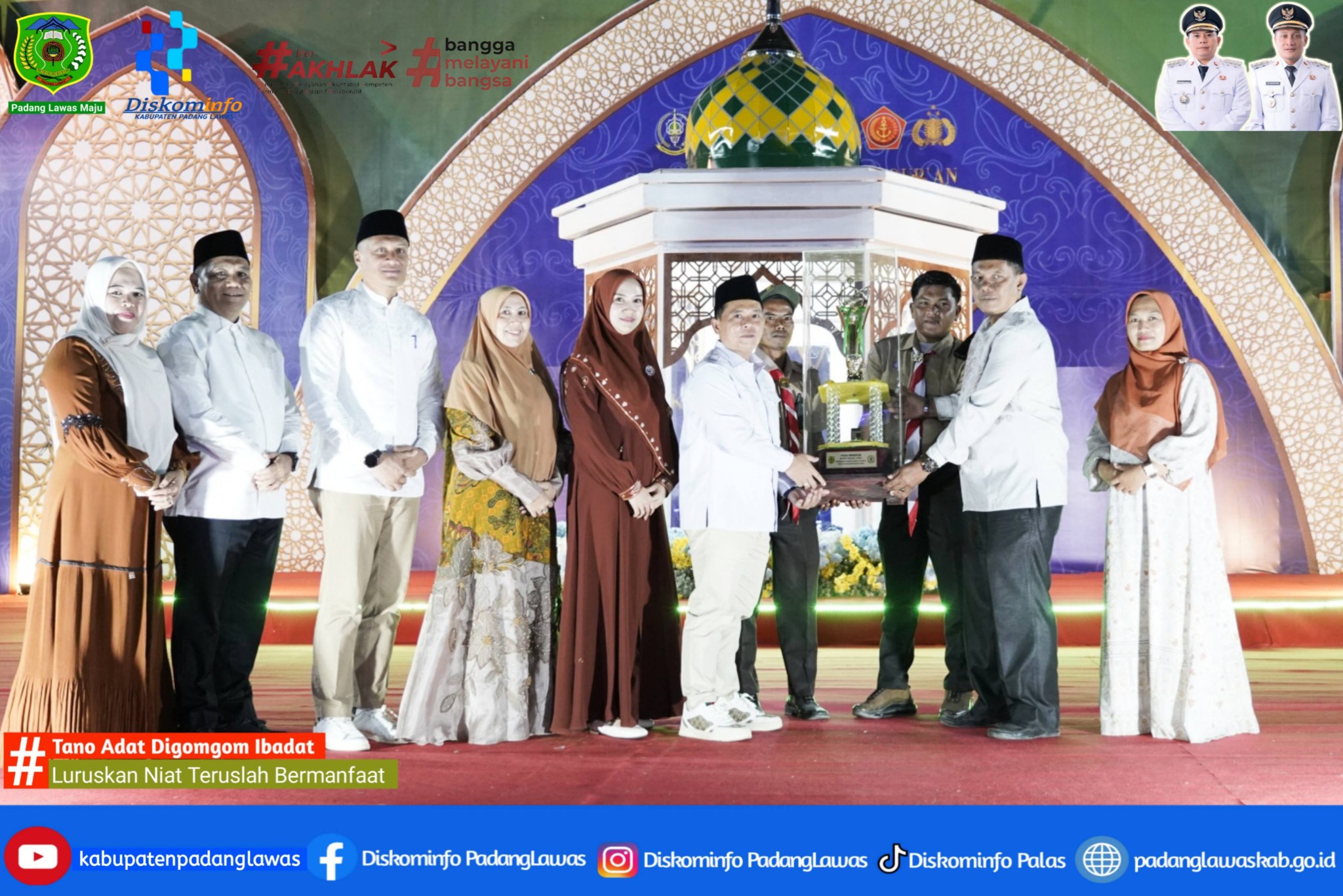 BUPATI PADANG LAWAS RESMI TUTUP MTQ KE XVI TAHUN 2026.