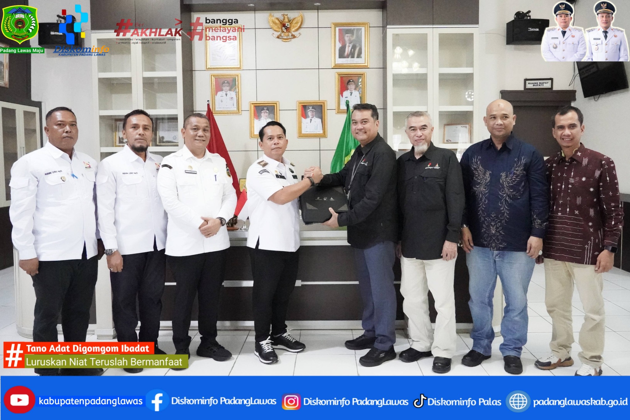 BUPATI PALAS SAMBUT DENGAN HANGAT SILATURAHMI DARI MANAJEMEN PT. APGWI DAN PT. EMP TONGA .
